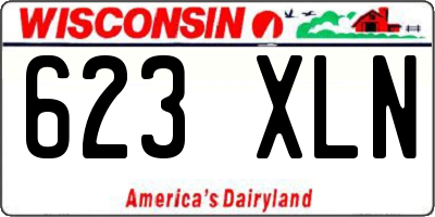 WI license plate 623XLN