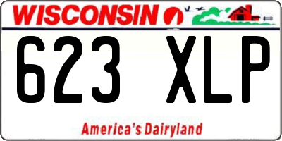 WI license plate 623XLP