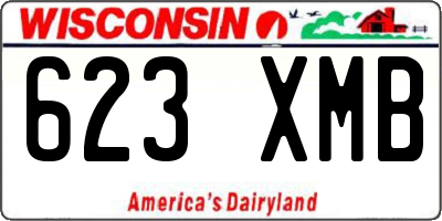 WI license plate 623XMB