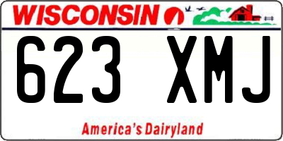 WI license plate 623XMJ