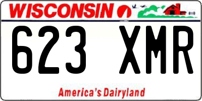 WI license plate 623XMR
