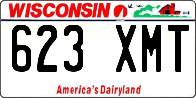 WI license plate 623XMT