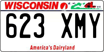 WI license plate 623XMY