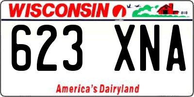 WI license plate 623XNA