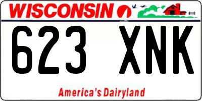 WI license plate 623XNK