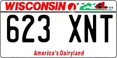 WI license plate 623XNT
