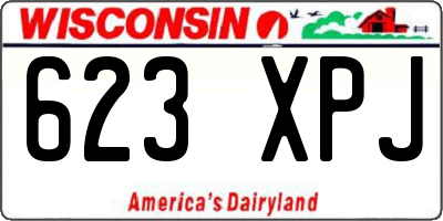 WI license plate 623XPJ