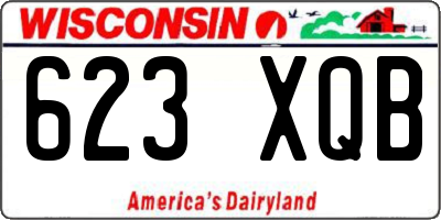 WI license plate 623XQB