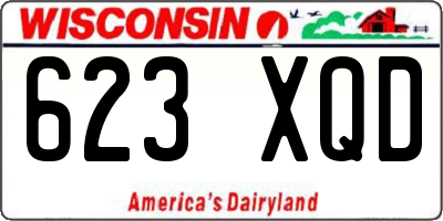 WI license plate 623XQD