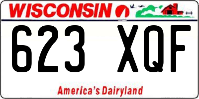 WI license plate 623XQF