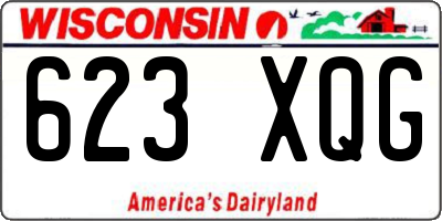 WI license plate 623XQG