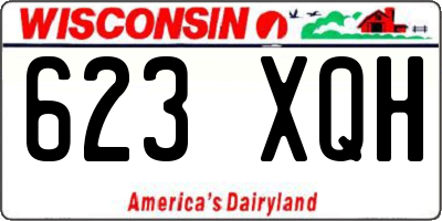 WI license plate 623XQH