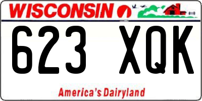 WI license plate 623XQK