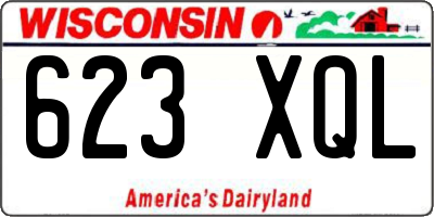 WI license plate 623XQL