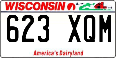WI license plate 623XQM
