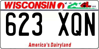 WI license plate 623XQN
