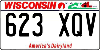 WI license plate 623XQV