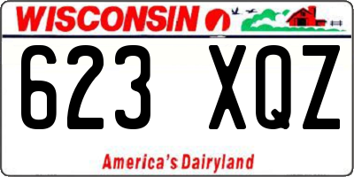 WI license plate 623XQZ