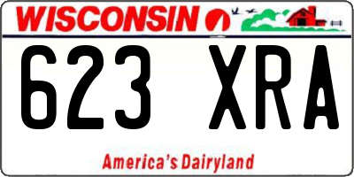 WI license plate 623XRA