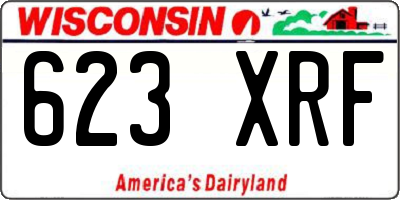 WI license plate 623XRF