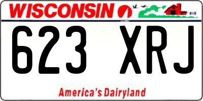 WI license plate 623XRJ