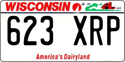 WI license plate 623XRP