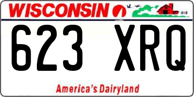 WI license plate 623XRQ