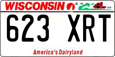 WI license plate 623XRT