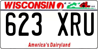 WI license plate 623XRU
