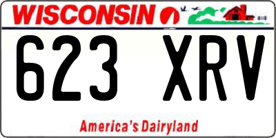 WI license plate 623XRV