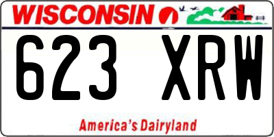 WI license plate 623XRW