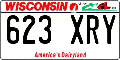 WI license plate 623XRY