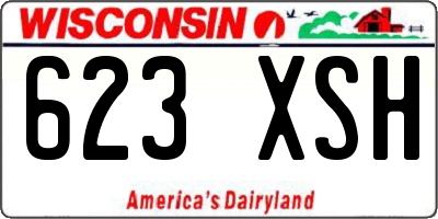 WI license plate 623XSH