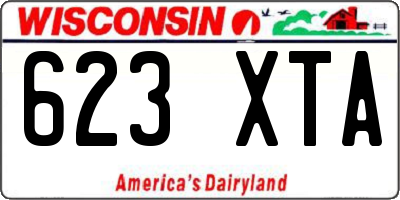 WI license plate 623XTA