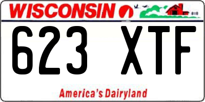 WI license plate 623XTF