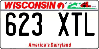 WI license plate 623XTL