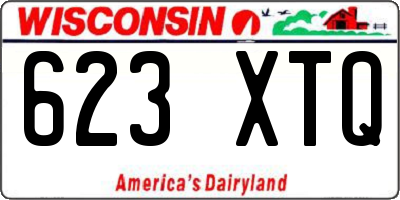WI license plate 623XTQ