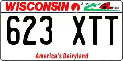 WI license plate 623XTT