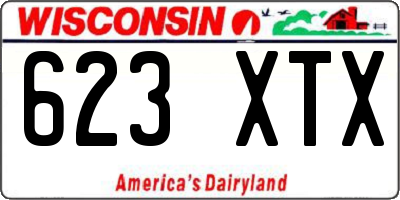 WI license plate 623XTX