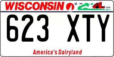 WI license plate 623XTY