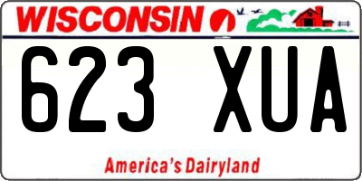 WI license plate 623XUA