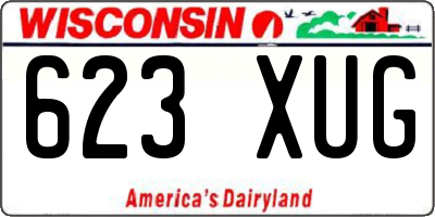 WI license plate 623XUG