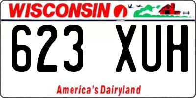 WI license plate 623XUH