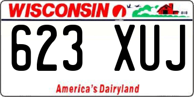 WI license plate 623XUJ