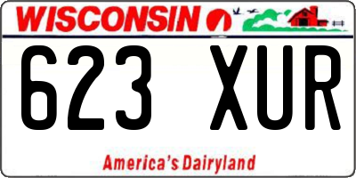 WI license plate 623XUR