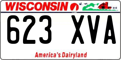 WI license plate 623XVA