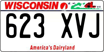 WI license plate 623XVJ