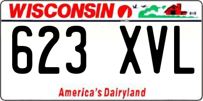 WI license plate 623XVL