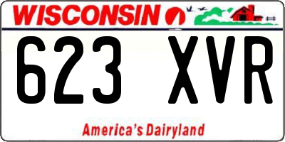 WI license plate 623XVR