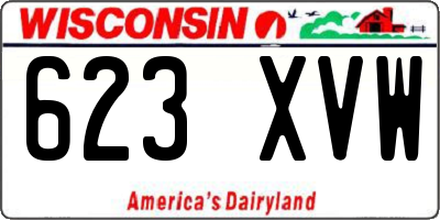 WI license plate 623XVW